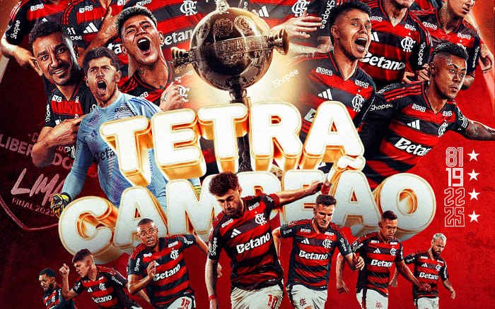 Flamengo é tetracampeão da Copa Libertadores 2025