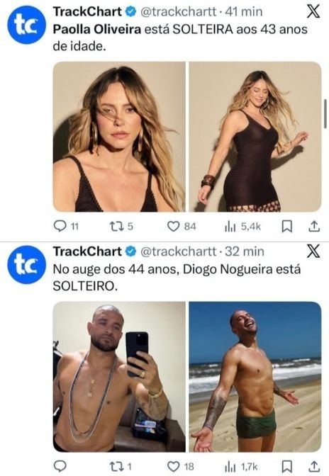 Ele amadurece e ela apodrece? O etarismo escancarado no término de Paolla Oliveira e Diogo Nogueira 2 Publicação viral exemplifica como ele amadurece e ela apodrece na narrativa social sobre solteiros após os 40