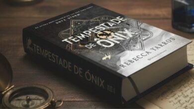 Tempestade de &Ocirc;nix Rebecca Yarros, terceiro livro da saga Empyrean
