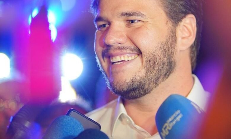 TRE-PB Bruno Cunha Lima em atendimento &agrave; imprensa.