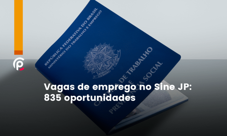 Vagas de emprego no Sine JP vagas de emprego em Jo&atilde;o Pessoa