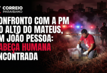 Confronto com a PM no Alto do Mateus, em Jo&atilde;o Pessoa: Cabe&ccedil;a humana encontrada