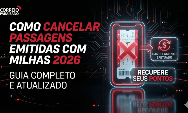 Como cancelar passagens emitidas com milhas 2026: guia completo