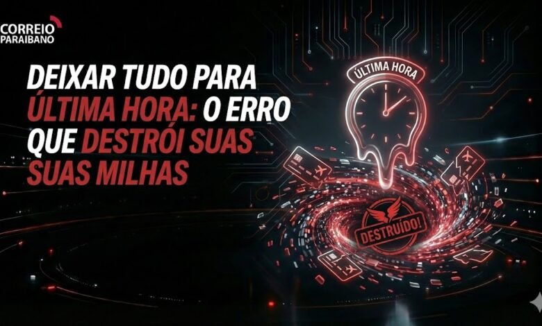 Deixar tudo para última hora: o erro que destrói suas milhas 1 Deixar tudo para última hora pode fazer você perder milhas valiosas. Descubra como evitar esse erro e garantir suas viagens.