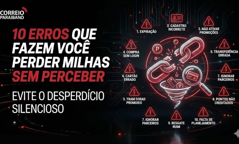Descubra os 10 erros que fazem voc&ecirc; perder milhas e aprenda a evitar preju&iacute;zos no seu programa de fidelidade.