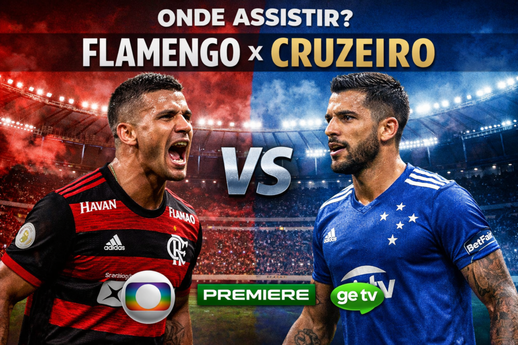 Qual canal assistir o jogo do Flamengo x Cruzeiro
